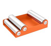 HOMCOM Soporte Rodillo Moto, Soporte Rodillo Limpieza Ruedas, para Limpieza de Neumáticos y Lubricación de Cadenas, para Moto < 220 kg y Ancho de Neumático <180 mm, Naranja