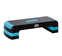 HOMCOM Step de Aeróbic Antideslizante Ajustable 78x28x20 cm y | Plataforma Step, para Fitness Stepper, Tabla de Ejercicio, Altura 10/15/20 cm, Carga 150 kg, Casa Gimnasio Oficina