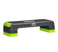HOMCOM Step de Aeróbic Antideslizante Ajustable 78x28x20 cm y | Plataforma Step, para Fitness Stepper, Tabla de Ejercicio, Altura 10/15/20 cm, Carga 150 kg, Casa Gimnasio Oficina