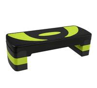 HOMCOM Step de Aeróbic para Fitness Tabla Plataforma Stepper Deporte Gimnasia Altura Regulable 3 Niveles Carga 150kg
