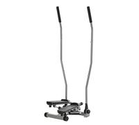 HOMCOM Stepper, Manillares, Step Fitness con Monitor LCD para Casa y Gimnasio, Plata