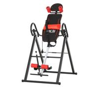 HOMCOM Tabla de Inversión Gravitacional Plegable Acolchada con Cinturón de Seguridad Regulable en Altura para Usuarios de 130-190cm Aosom España
