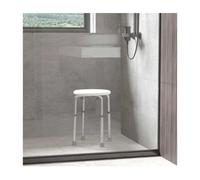 HOMCOM Taburete de Baño Silla Asiento de Seguridad para Baño Ayuda a Ancianos Lesionados regulable en Altura 32,2x41x35,5-54 cm Blanco Aosom España