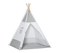HOMCOM Tienda de Campaña para Niños de +3 Años 120x120x155 cm Gris