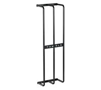 Homcom toallero de baño moderno toallero de pared con 3 barras y marco de metal soporte de toallas para hotel 21x12x74 cm negro 12 cm