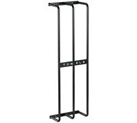 HOMCOM Toallero de Pared con 3 Barras y Marco de Metal Soporte de Toallas para Hotel 21x12x74 cm Negro