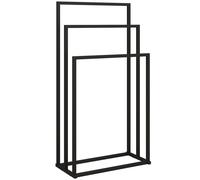 HOMCOM Toallero de pie de 3 brazos autoportante en acero, 45x21.5x85 cm Aosom España