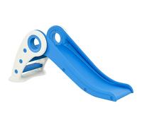 HOMCOM tobogán infantil plegable para uso interior y exterior de 3 a 6 años 120x50x56 cm HDPE Azul Azul