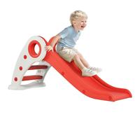 HOMCOM Tobogán Plegable para Niños de 18-36 Meses con Rampa Escalera 120x50x56cm Azul