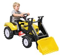 HOMCOM Tractor a Pedales Excavadora Niños 3 Años 114x41x52 cm Amarillo