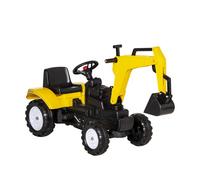 Homcom Tractor a pedales 107x42x71 cm amarillo