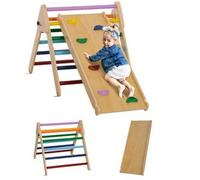 Homcom - Triángulo de escalada 3 en 1 con rampa