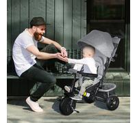 Homcom - Triciclo evolutivo Gris
