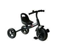 HOMCOM Triciclo para Niños más de 18 Meses con Timbre Guardabarros Rueda de Seguridad 79x50,5x58 cm Negro