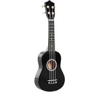 HOMCOM Ukelele 21 Pulgada Ukelele Soprano para Principiantes Negro