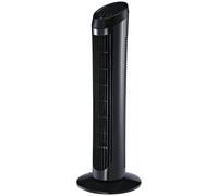 HOMCOM Ventilador de torre de columna oscilante silencioso 45 W 3 velocidades 27x27x75 cm Negro Aosom España