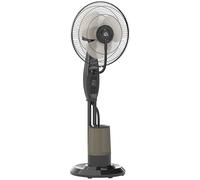 HOMCOM Ventilador Nebulizador de 3 Velocidades con Temporizador 3 Modos y Depósito 3,2L 44,5x38,5x120 cm Negro