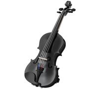 HOMCOM Violín 4/4 de Tamaño Completo de Madera con Estuche Arco Colofonia Afinadores Cuerdas y Soporte para Hombro Negro