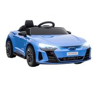 HOMCOM Voiture véhicule électrique enfant 12 V - télécommande parentale fournie - V. Max. 5 Km/h - efectos sonores, lumineux - Audi RS E-tron GT bleu