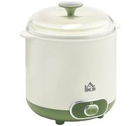HOMCOM Yogurtera 20 W 1,5L Sin BPA con Filtro PTC 19,5x17,5x21,4 cm Blanco