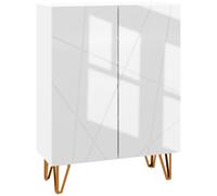 HOMCOM Zapatero Moderno con Estantes Ajustables Bisagras de Cierre Suave para 15-20 Pares de Zapatos 72x31,5x95 cm Blanco Aosom España