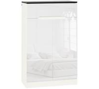 homcom Zapatero Slim Mueble Organizador Vertical Estrecho y Alto de 12 pares máx para entradas y pasillos con 3 estantes ajustables y cajón, de aglomerado blanco, 60 x 32 x 100 cm