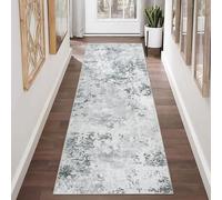 Homcomodar Alfombra Pasillo Larga 65x180cm Alfombras Pasillo Modernas Alfombra Entrada del Salón Lavable Antideslizante Alfombra Vinilica Da Cocina Habitacion
