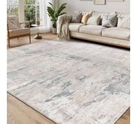 Homcomodar Tappeto Salotto Astratto 160x230cm Tappeto Camera da Letto Tappeto Grande Lavabile Tappeti Moderni Morbido a Pelo Corto Antiscivolo per Tappeti Tappeto Marrone