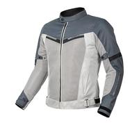 HOMDECR Summer Men's Breathable Motorcycle Riding Chaqueta CE CER CERTIVA Certificado Certificado Diseño De Seguridad Reflectante High Safet (Beige 1,3XL)