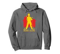 Home Alone Kevin McCallister Silhouette House Logo Retro Sudadera con Capucha, Unisex para Adultos, Asfalto, XL
