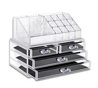 Home and Garden Products Organizador de cosméticos con cajones de acrílico transparente, caja de almacenamiento de maquillaje