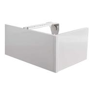 HOME, Bianco Metallico, Pannello Oscurante Senza, Tenda da Soffitto/Parete per Camera da Letto con Finestra a Bovindo, Instalaciones fáciles