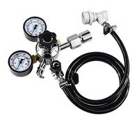 Home Brew - Kit de línea de gas para cerveza con manguera de carbonatación y regulador de CO2, incluye adaptador para botella de CO2, perfecto para necesidades de elaboración de cerveza casera y