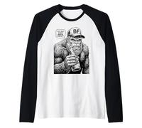 Home Brewing Funny Bigfoot Beer Brewer Brewer Brush Camiseta Manga Raglan