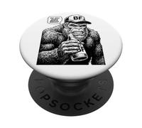 Home Brewing Funny Bigfoot Beer Brewer Brewer Brush PopSockets PopGrip Adhesivo