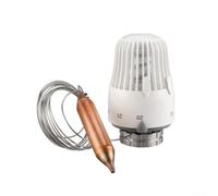 Home - Cabezal termostático para radiador K, conexión M30 x 1,5 con tubo capilar de 2 m para Heimeier, color blanco