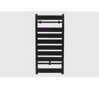 Home Care Commerce Toallero calefactable de aluminio, 900 x 600 mm, color negro (RAL 9005) - Radiador de baño