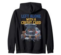 Home Cinema Left Alone with A Credit Card Funny Hobby Sudadera con Capucha