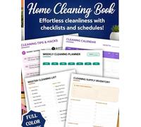 Home Cleaning Book: Effortless cleanliness with checklists and schedules! House Cleaning Checklist Planner