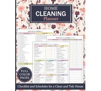 Home Cleaning Planner: Colorful 32-Week Cleaning Schedule, Guided Checklists, Organized Routines & Decluttering Plans for Stress-Free Housekeeping