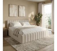 Home Collective Cama tapizada de 180 x 200 cm con cajonera y somier, cama doble de almacenamiento, tela de chenilla suave, estructura de cama para dormitorio, habitación juvenil, soporta hasta 240 kg