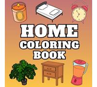 Home Coloring Book: 40 Disegni Divertenti e Soddisfacenti | con pagina nera salva colore per ogni disegno