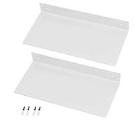 HOME COMPOSER Baldas flotantes de Metal Blanco de 30cm para Pared, baldas Coner para baño baldas de Hierro de Alta Resistencia para Colletctions de exhibición