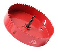 HOME COMPOSER Sierra de corona de 150 mm, bimetal, rojo, para madera, plástico, mampostería, bloques de yeso, hormigón celular, eterita, placas heráclitas, ladrillos y placas de yeso