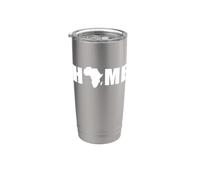 HOME con África Mapa África Home Vaso térmico de acero inoxidable de doble pared