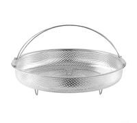 Home Cooking Esencial Acero Inoxidable Vaporera Rack con Fácil Drenaje para Preparación de Alimentos (24.5cm)