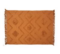 HOME DECO FACTORY Alfombra Étnica Tufting de Yute 120x170 cm Terracota | Algodón y yute, alfombra étnica tufting, 120x170 cm, diseño moderno y cómodo, salón o dormitorio, terracota