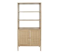 HOME DECO FACTORY Aparador Vintage Tropical 3 Puertas de Madera Alto | Madera, aparador vintage tropical, 3 puertas, almacenaje salón dormitorio, gran altura, original, 80x37x163 cm