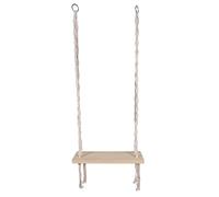 HOME DECO FACTORY Balancelle Macramé de Madera Sillón Colgante Blanco