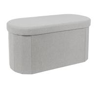 HOME DECO FACTORY Baúl Banco Plegable Pills Asiento y Almacenaje Gris